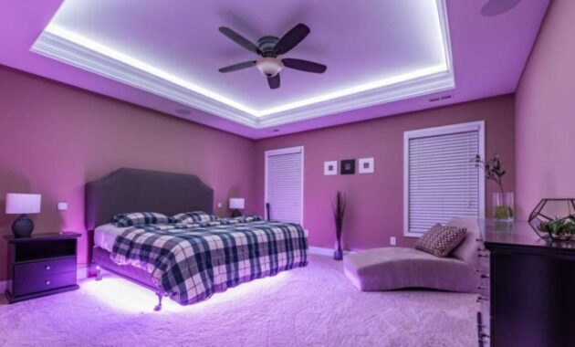 How to decorate bedroom with led lights