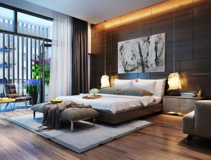 How to decorate modern bedroom