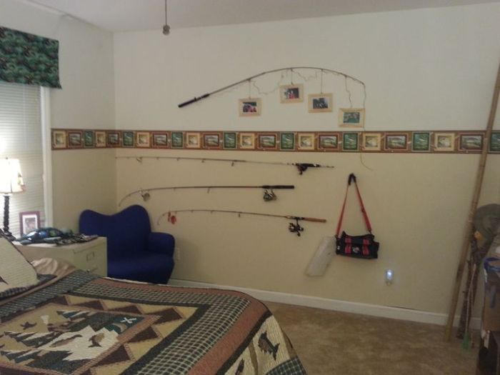 How to decorate a fishing themed bedroom