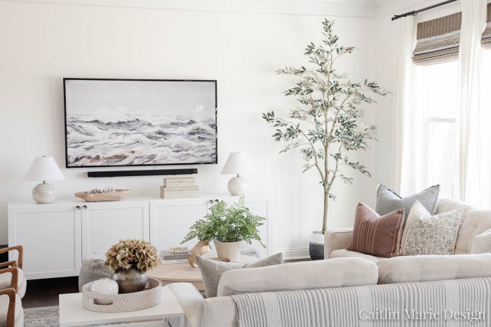 How to decorate tv wall in living room