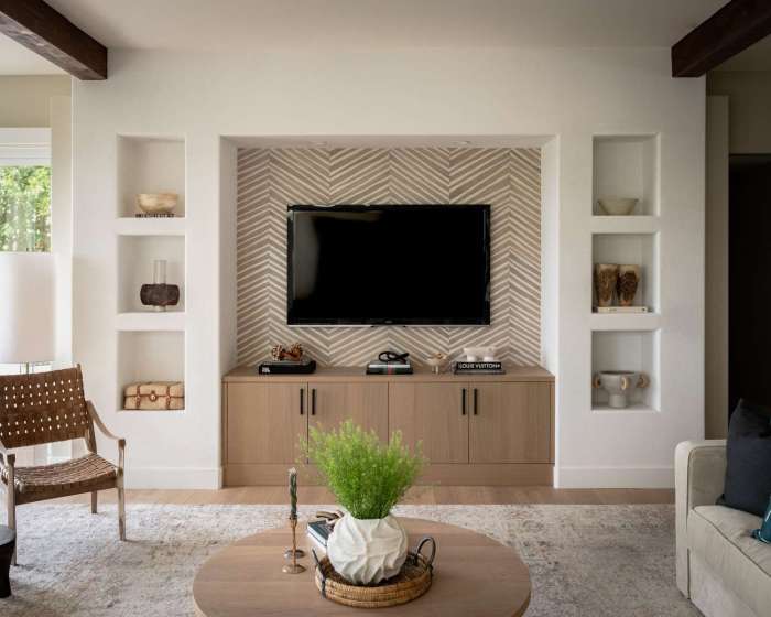 How to decorate tv wall in living room