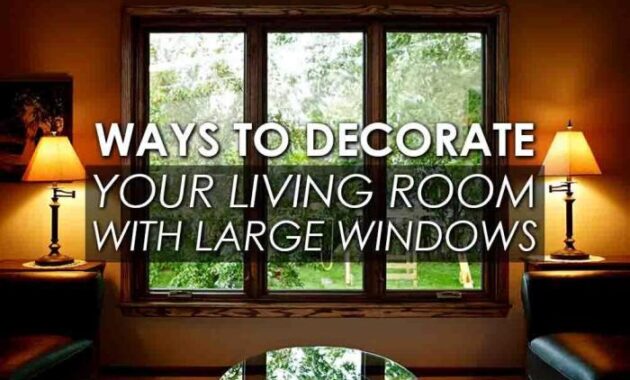 How to decorate windows in a living room