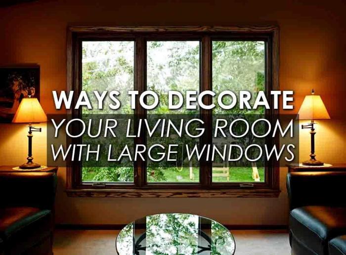 How to decorate windows in a living room