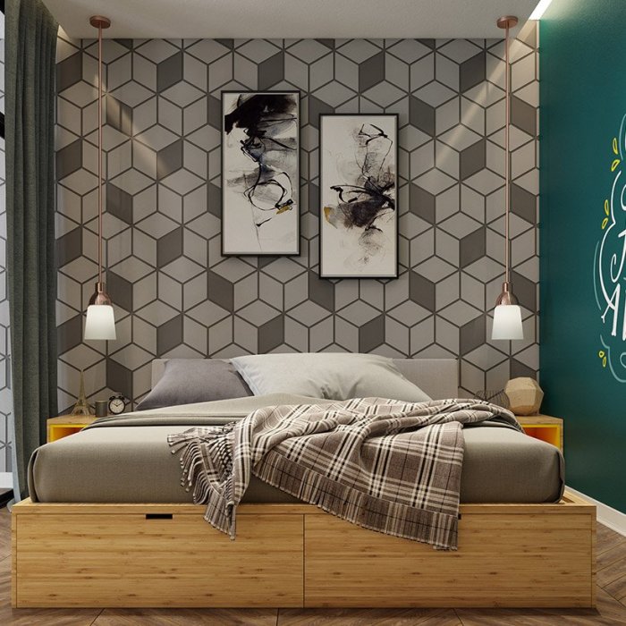 How to decorate plain bedroom walls