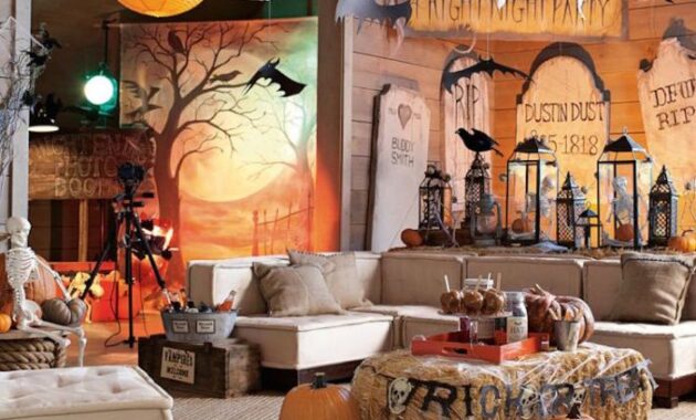 How to decorate your living room for halloween