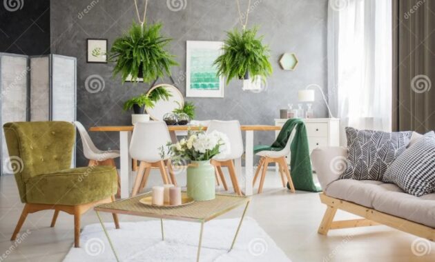 How to decorate with ferns living room