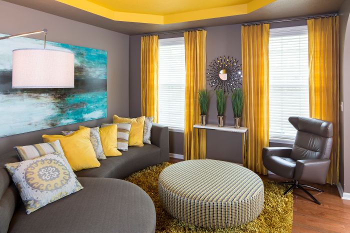 How to decorate with yellow walls living room