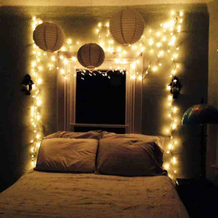 How to decorate bedroom fairy lights