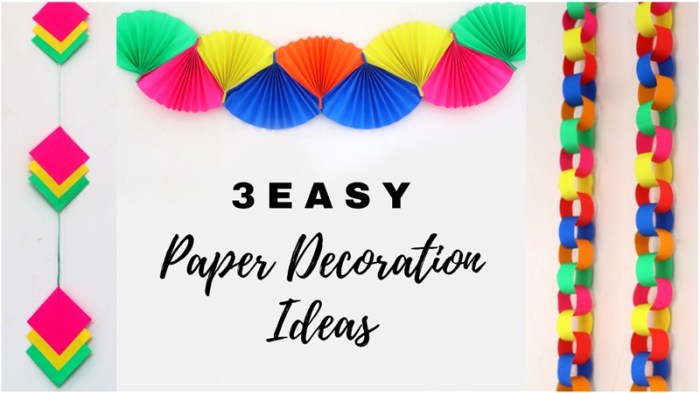 How to make a decoration with paper