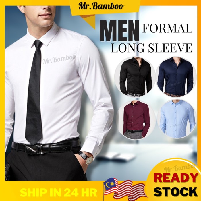 Mens slim fit dress shirt