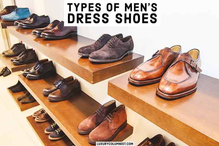 Types of dress shoes mens