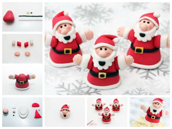 How to make a santa cake decoration