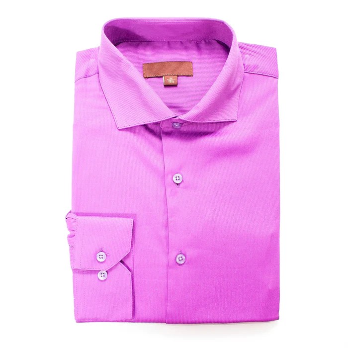 Fuchsia mens dress shirt