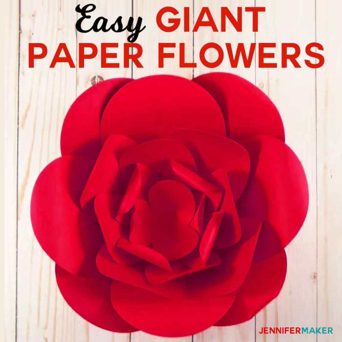 How to make big flowers for decoration