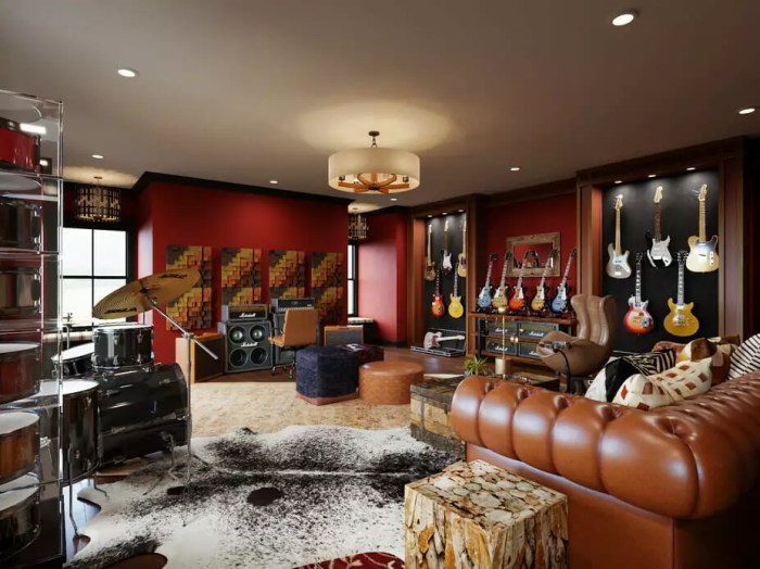 How to decorate high end music room