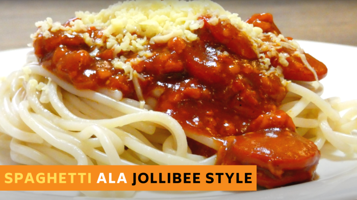 How to cook spaghetti jolibee style